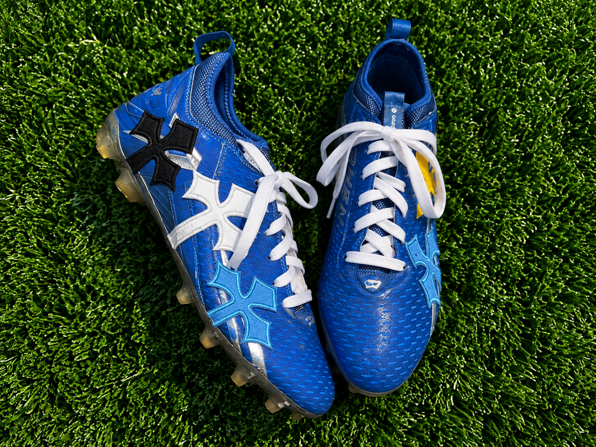 Blue Chrome Cleats