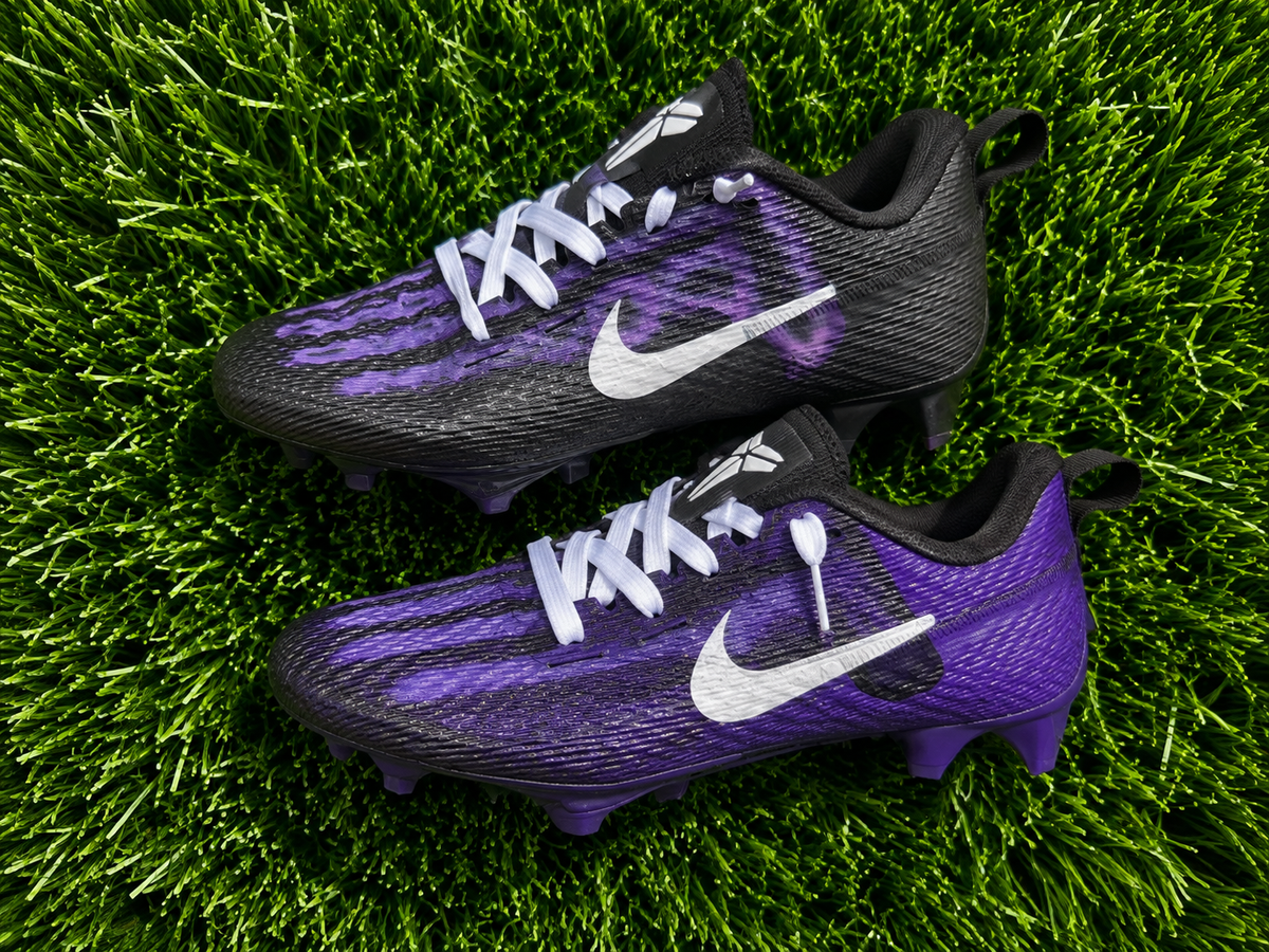 Purple & Black Kobe Cleats
